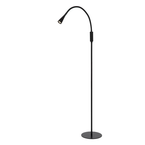 Lucide ZOZY - Floor reading lamp- LED 3 StepDim - 1x4W 3000K - Black - detail 2